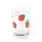 nicottoにこりのいちごのコップ Water Glass :left