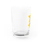 猫とネギヘッドくんのカミナリに打たれたネギヘッドくん Water Glass :left