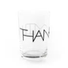 SF210のサンキュー（黒文字） Water Glass :left