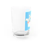 lionsan_galleryのいちごサンドたべるうさ Water Glass :left