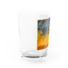 エルドラ堂@スピリチュアルアートの黄金砂粒の漂い Water Glass :left