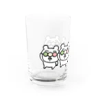 くま田屋のお団子くま Water Glass :left