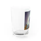 モノツクルヒト　Fuku～ふく～のオーロラ＠Finland Water Glass :left