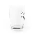 もつ子の白にこだわるくま Water Glass :left