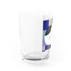 アトリエあおの猫のびっちゃん Water Glass :left