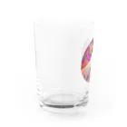 蛍烏賊屋の絨毯柄と鶏 Water Glass :left