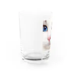 こむぎSHOPのこむぎ👀ブルーアイ Water Glass :left