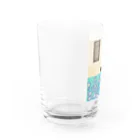 ねこや Ryoko -猫屋 りょうこ-のねこ　ネモフィラの先 Water Glass :left