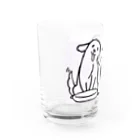 にゃるーずShopの2匹のわんちゃん Water Glass :left