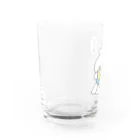 ナポリのSUZURIのバレー部うさちゃん Water Glass :left