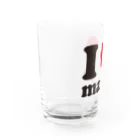 キッズモード某のI love mama Water Glass :left