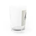 筆文字デザイン＊shunrei＊の筆文字【桜】和のイメージ Water Glass :left