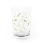 piro piro piccoloのメジロとモクレン Water Glass :left