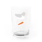 piro piro piccoloのミヤコドリとにんじん Water Glass :left