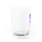 テディベアの紫くま グラス左面