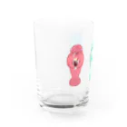 BeArtSuzumaruのソーダを飲むマナティー Water Glass :left