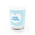 ユウィズのラブカップルくま💜M Water Glass :left