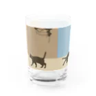 ねこや Ryoko -猫屋 りょうこ-のねこ　心地よいリズム Water Glass :left