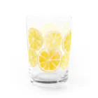 きねつきの水彩レモングラス グラス左面