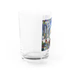 世界の絵画アートグッズのジョセフ・ステラ《イタリアの花》 Water Glass :left