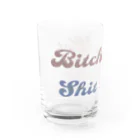 ボブの猫のBitches get shit done Water Glass :left