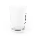 PoooompadoooourのGRAY SCALE ロゴ Water Glass :left