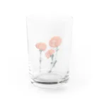 すみわたるのカーネーション　pink Water Glass :left