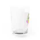 きりんのおへやのはちさんのおしり Water Glass :left