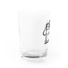 ゆとり犬のゆとり犬（線画） Water Glass :left