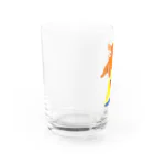 イラスト MONYAAT のたこさんwinなーとメンダコUFO Water Glass :left