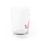 ホビヲノエのお店のふてぶてしいうさぎ Water Glass :left