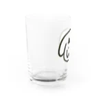 梅雨明けshopの白い犬の Water Glass :left