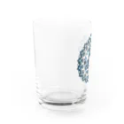 太陽の光降りそそぐ庭の金星のエンブレム Water Glass :left