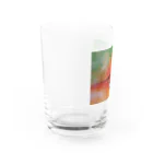 母のイラストグッズ♡のオレンジの想い出 Water Glass :left