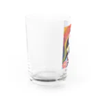 母のイラストグッズ♡の花付き祭り Water Glass :left