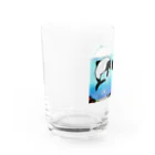 baddogのイロワケイルカ Water Glass :left