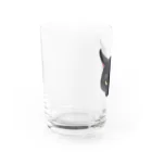 ⓣのキライ猫イラスト Water Glass :left