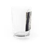 あおちゃん商会の冬の森 （モノクロ）　 Water Glass :left