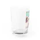 kopanの虹の世界のご利益があるカエルさん Water Glass :left