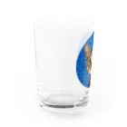 コムノのキジトラ猫の鶉（うずら） Water Glass :left