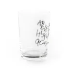 yossanのペンシルバード　アルファベット Water Glass :left