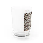 bro to NYのdrinker Water Glass :left