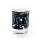 (株)えくぼの[BLUECAVEロゴ] Water Glass :left