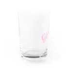 Girly*hガーリーエイチのGirly*hロゴ(pink) Water Glass :left