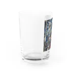 世界の絵画アートグッズのジョセフ・ステラ《ブルックリン橋》 Water Glass :left