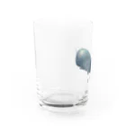 はちえんのお店のくじらくん（文字あり） Water Glass :left