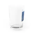 野々の金網越しの夕暮れ Water Glass :left