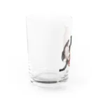 ナカムラショップのひとんちのねこ（にひき） Water Glass :left