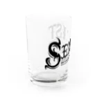 SencistWorks-ｾﾝｼｽﾄﾜｧｸｽ-のLOWSTYLE （白バック：濃色） Water Glass :left