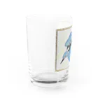 shimaneko megumi（しま猫めぐみ）の空飛ぶアヲジ Water Glass :left